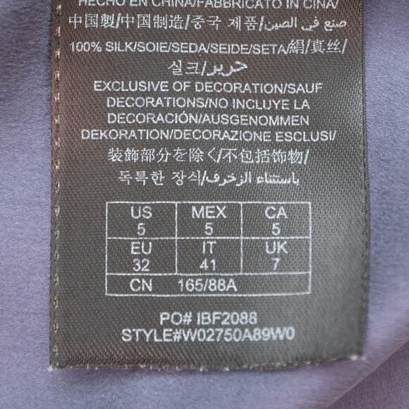 Guess Blue 100% Silk Spaghetti Strap Summer Dress Size 5 - Picture 10 of 12